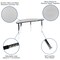 Flash Furniture 60 W, 60 L, 30.25 H, Chrome, Laminate, Particleboard, Plastic, Steel XU-GRP-16CH-A60-HCIRC-GY-T-A-GG - alternate 4